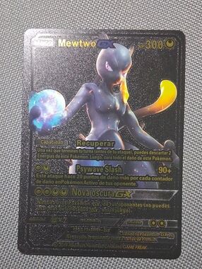 Mewtwo GX Pokémon Card - Black & Purple